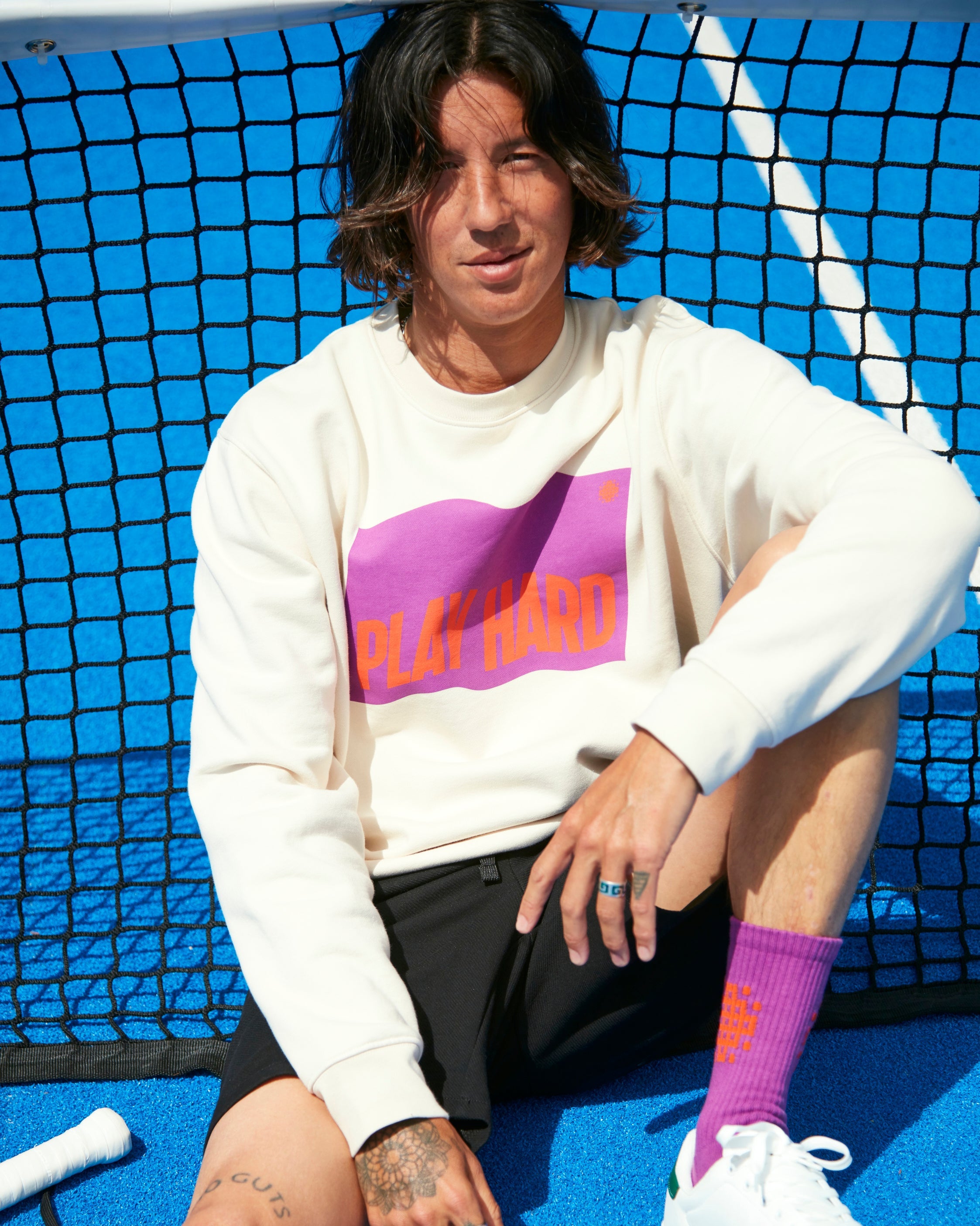 Sweatshirt Flag Cream